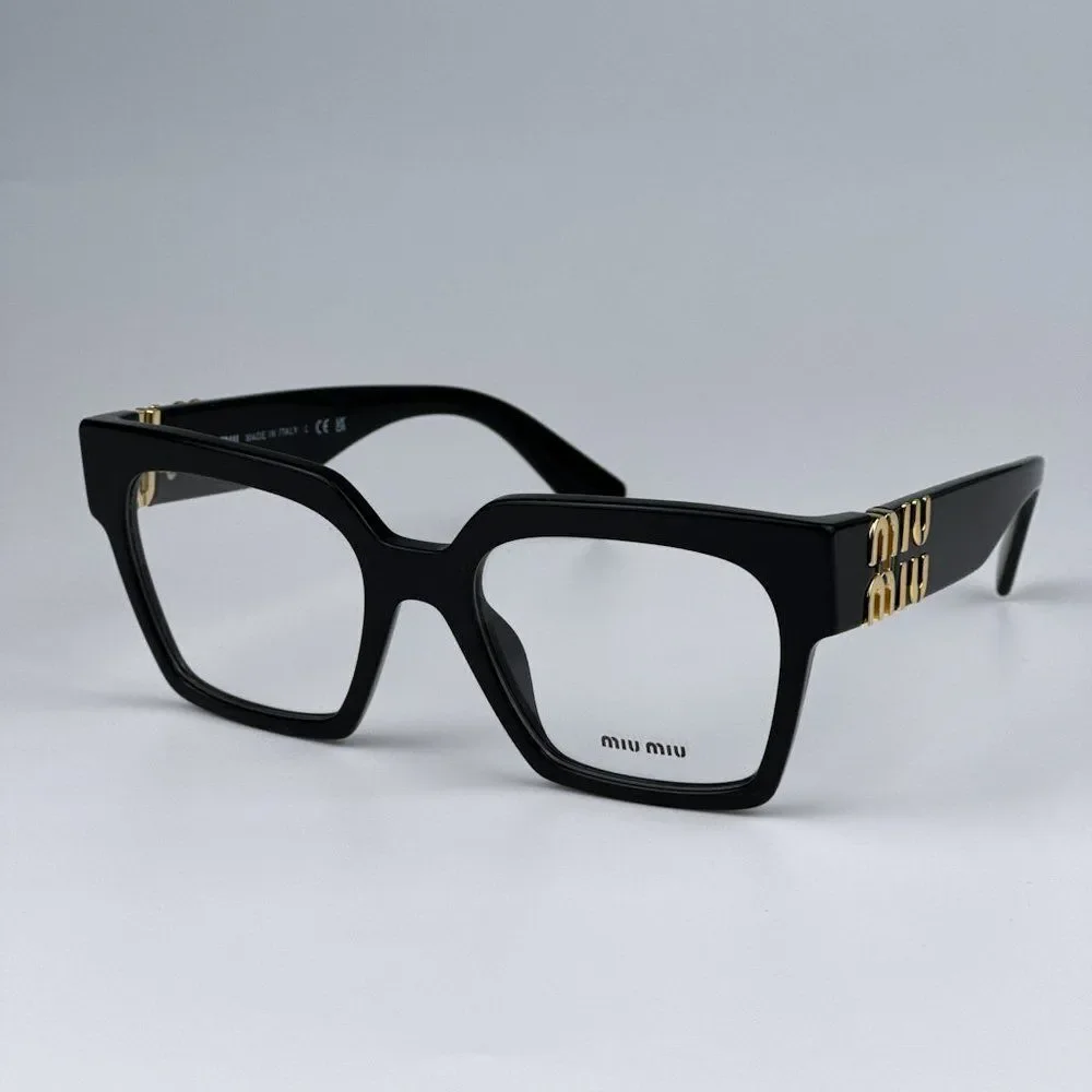 NEW Miu Miu MU04UV 1AB1O1 Black Women Eyeglasses Cat Eye MU 04UV